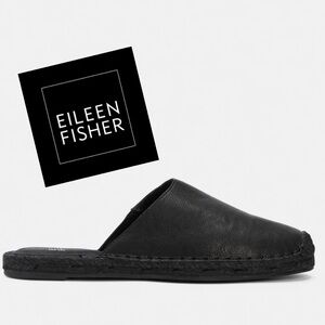 Eileen Fisher Kai Tumbled Leather Espadrille 7.5